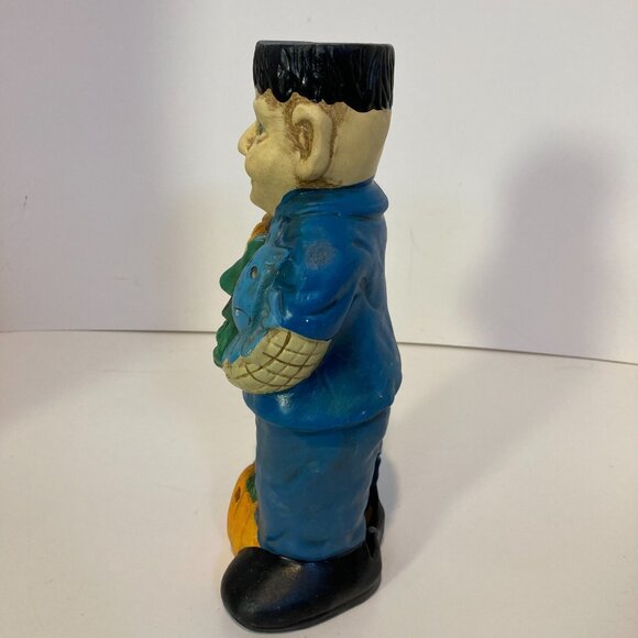 Vintage 90s Frankenstein Halloween Figurine Candle Light Ceramic Decoration - Picture 6 of 11